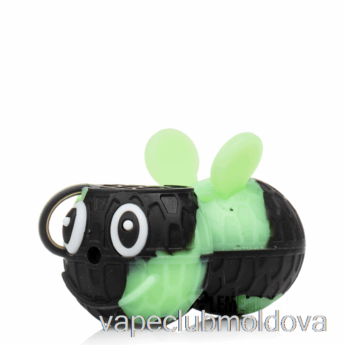 Kit Vape Pod Stratus Lingură De Silicon în Formă De Albină Negru / Slime UV (negru / Verde Uv)